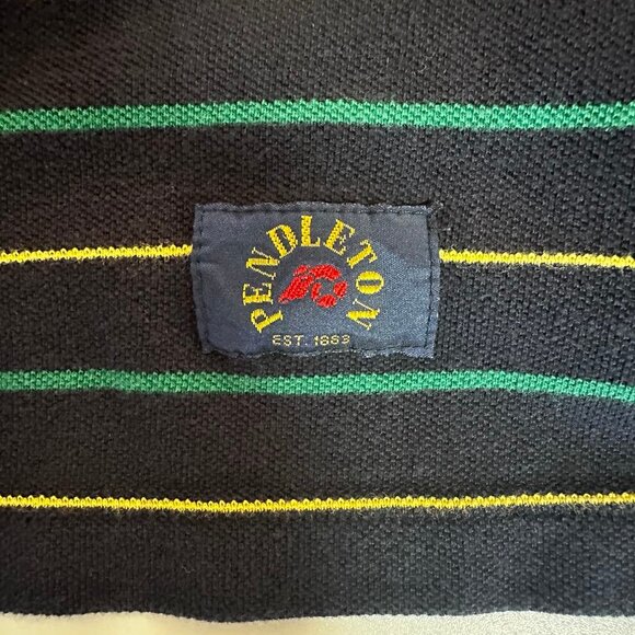 Pendleton Striped Polo Shirt – Men’s Size L - Picture 4 of 4